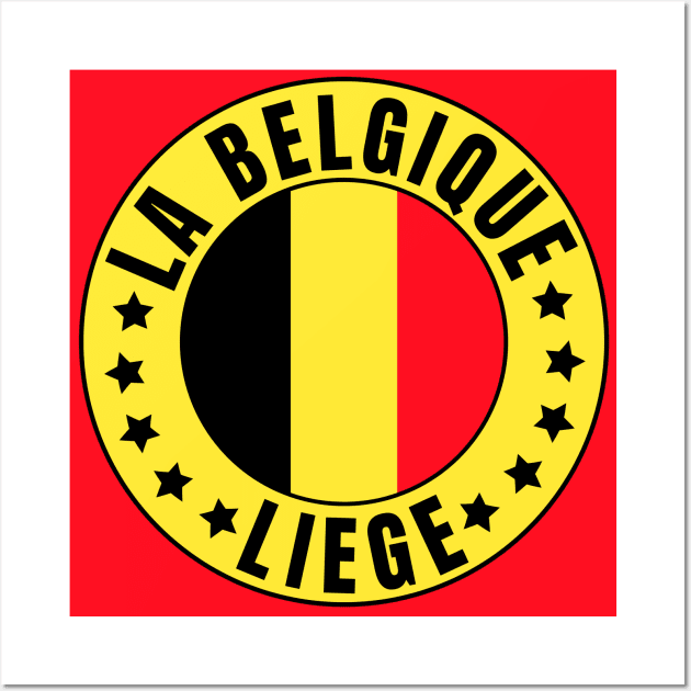 Liege Belgique Wall Art by footballomatic